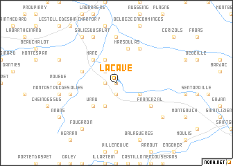 map of Lacave