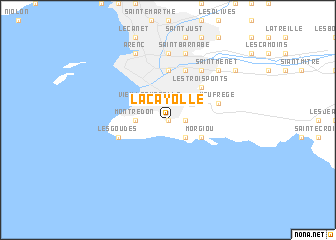 map of La Cayolle