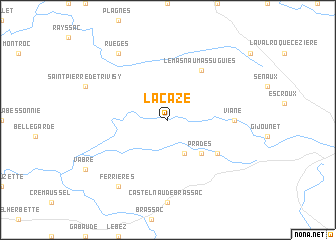 map of Lacaze
