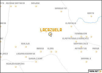 map of La Cazuela