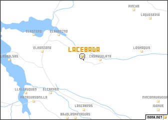 map of La Cebada