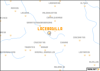 map of La Cebadilla