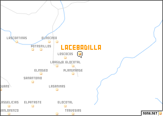 map of La Cebadilla