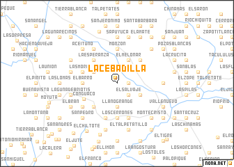 map of La Cebadilla