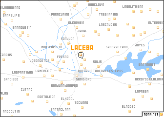 map of La Ceba