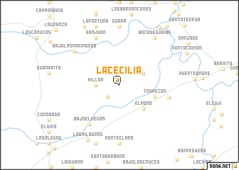 map of La Cecilia