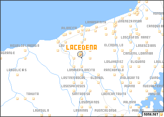 map of La Cedeña