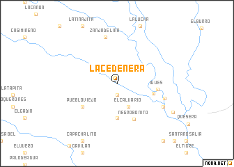 map of La Cedeñera