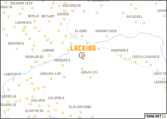 map of La Ceiba