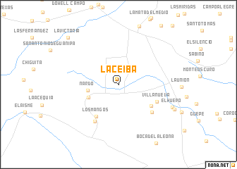 map of La Ceiba