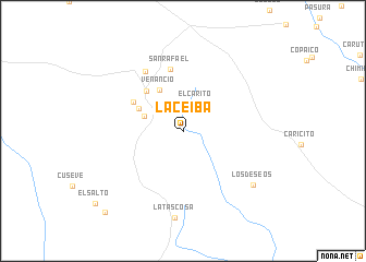 map of La Ceiba