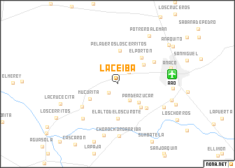 map of La Ceiba