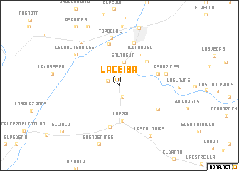 map of La Ceiba