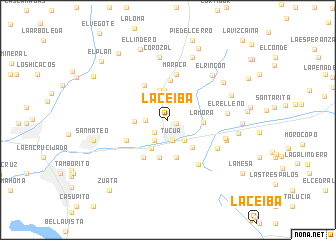 map of La Ceiba