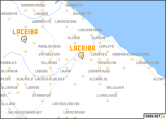 map of La Ceiba