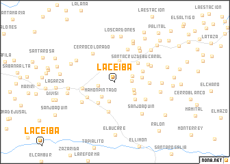 map of La Ceiba