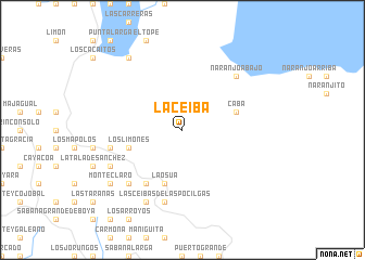 map of La Ceiba