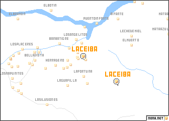 map of La Ceiba