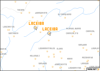 map of La Ceiba