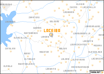 map of La Ceiba