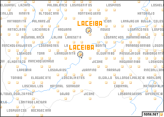 map of La Ceiba