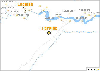 map of La Ceiba