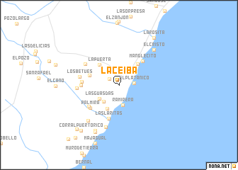 map of La Ceiba