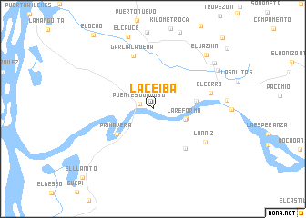 map of La Ceiba