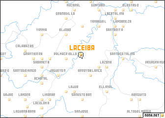 map of La Ceiba