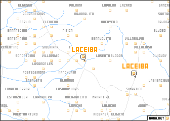 map of La Ceiba