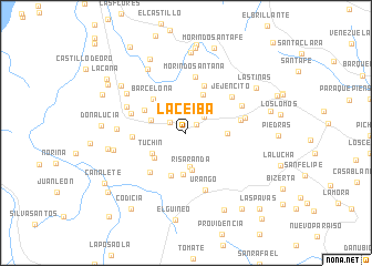 map of La Ceiba