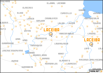 map of La Ceiba