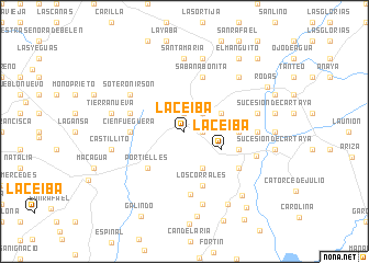 map of La Ceiba