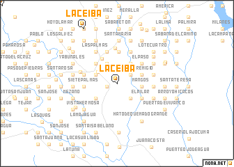 map of La Ceiba