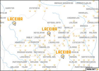 map of La Ceiba