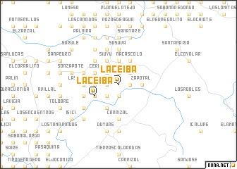 map of La Ceiba