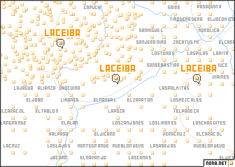 map of La Ceiba