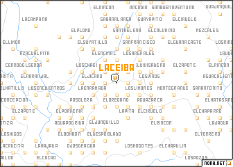 map of La Ceiba