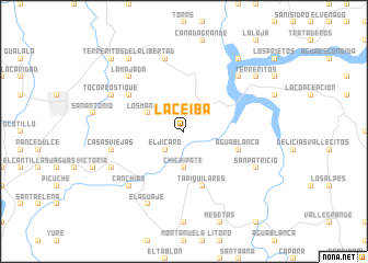 map of La Ceiba