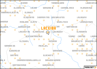 map of La Ceiba