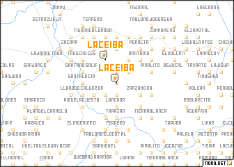 map of La Ceiba