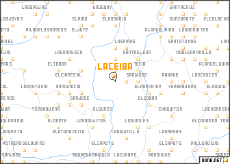 map of La Ceiba