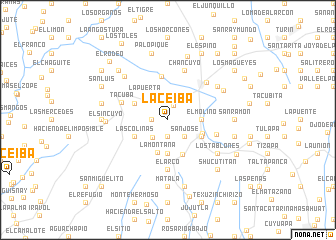 map of La Ceiba