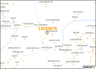 map of La Ceibita