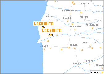 map of La Ceibita