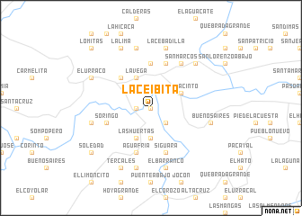 map of La Ceibita