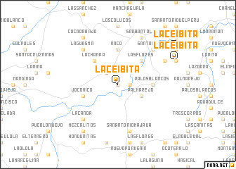 map of La Ceibita