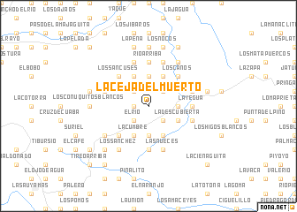 map of La Ceja del Muerto