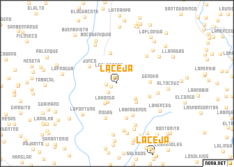 map of La Ceja