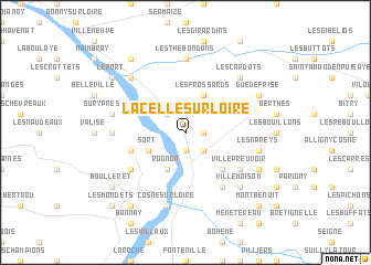 map of La Celle-sur-Loire